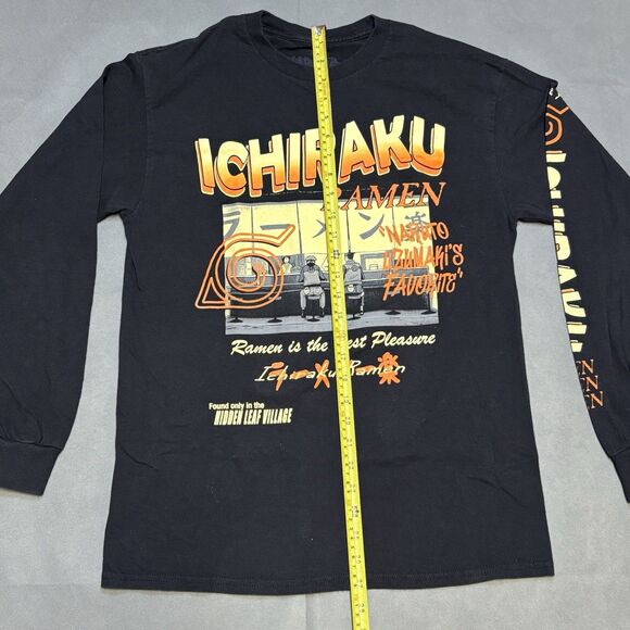 Naruto Shippuden Shirt Men Medium Long Sleeve - Ichiraku Ramen Shop Counter Logo - Picture 7 of 8
